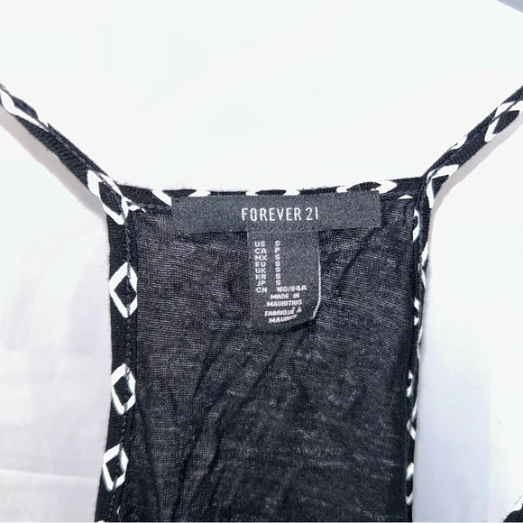 Forever 21 Tank Top Thin Strap Cropped Aztec Geometric Print U-Neck Pull On Top - Picture 6 of 9